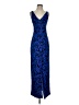 Saunders Collective Paisley Blue Cocktail Dress Size 2 - photo 1