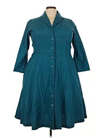 J. Peterman 3/4 Sleeve Button-Down Shirt (view 1)