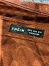 Shein Animal Print Brown Long Sleeve Blouse Size 12 - photo 7
