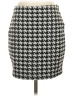 Express Houndstooth Black Casual Skirt Size S - photo 1