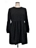 POPSUGAR 100% Polyester Polka Dots Black Casual Dress Size XL - photo 1