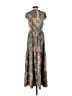 Unbranded Paisley Brown Teal Casual Dress Size XS - photo 2