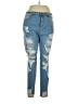 Between Us Hearts Blue Jeans Size XL (estimated) - photo 1