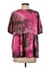 MTS Tie-dye Pink Short Sleeve Blouse Size S - photo 2