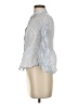 Love Notes 100% Cotton Stripes Blue 3/4 Sleeve Blouse Size S - photo 5
