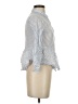 Love Notes 100% Cotton Stripes Blue 3/4 Sleeve Blouse Size S - photo 4
