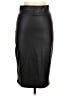 Simlu Solid Black Faux Leather Skirt Size M - photo 1