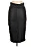 Simlu Solid Black Faux Leather Skirt Size M - photo 2
