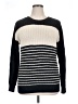 Lularoe 100% Acrylic Stripes Black Pullover Sweater Size XL - photo 1
