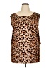 Shein Curve 100% Polyester Brown Sleeveless Top Size 4X - photo 1