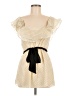 Baraschi 100% Polyester Polka Dots Ivory Cocktail Dress Size 8 - photo 1