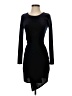 Aqua Solid Black Cocktail Dress Size S - photo 1
