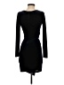 Aqua Solid Black Cocktail Dress Size S - photo 2