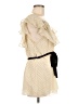 Baraschi 100% Polyester Polka Dots Ivory Cocktail Dress Size 8 - photo 4