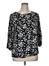 Croft & Barrow Black 3/4 Sleeve Blouse Size 0X - photo 1