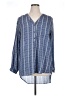 Unbranded Stripes Blue 3/4 Sleeve Blouse Size XL - photo 1