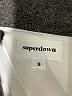 Superdown Solid White Faux Leather Skirt Size S - photo 4