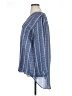 Unbranded Stripes Blue 3/4 Sleeve Blouse Size XL - photo 5