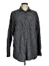 ASOS Houndstooth Black Long Sleeve Button-Down Shirt Size M - photo 1