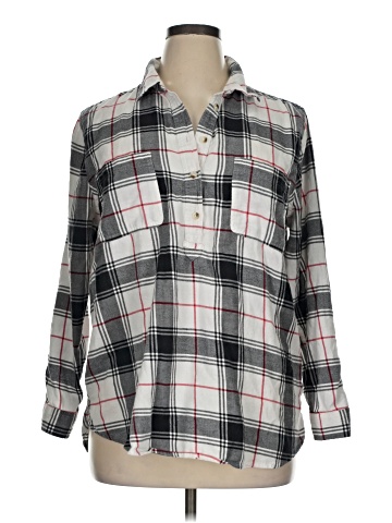 SONOMA life + style 3/4 Sleeve Button-Down Shirt (view 1)