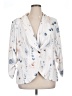 Shein Curve Print White Blazer Size 1X - photo 1