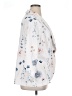 Shein Curve Print White Blazer Size 1X - photo 4