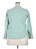 Lands' End 100% Baumwolle Teal Pullover Sweater Size 18 - photo 2