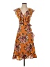 Unbranded Floral Orange Cocktail Dress Size S - photo 1