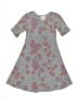 Lularoe Floral Gray Dress Size 6 - photo 1