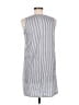 Unbranded 100% Polyester Stripes Silver Casual Dress Size M - photo 2