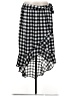 Fourteenth Place 100% Polyester Checkered-gingham Black Casual Skirt Size M - photo 1