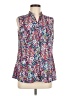 Notations 100% Polyester Floral Blue Sleeveless Blouse Size M - photo 1