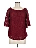 Ours Burgundy 3/4 Sleeve Blouse Size M - photo 1