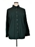 Calvin Klein 100% Polyester Green Long Sleeve Blouse Size 0X - photo 1