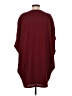 Chequer Solid Burgundy Casual Dress Size 4 - photo 2