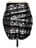 Express Graphic Silver Casual Skirt Size S - photo 1