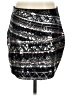 Express Graphic Silver Casual Skirt Size S - photo 2