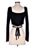 Louna Black Long Sleeve Top Size M - photo 2