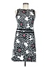 Talbots 100% Cotton Print Black Cocktail Dress Size 6 - photo 1