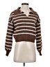 Unbranded Stripes Brown Pullover Sweater Size S (estimated) - photo 1