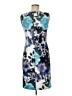 Connected Apparel Graphic Blue Cocktail Dress Size 6 - photo 2