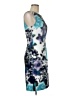 Connected Apparel Graphic Blue Cocktail Dress Size 6 - photo 4