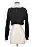 Shein Black Long Sleeve Henley Size 4 - photo 1