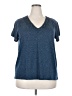 Ella Moss Blue Short Sleeve Top Size XXL - photo 1