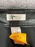 Greg Norman 100% Polyester Metallic Black Faux Leather Skirt Size 6 - photo 3