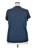 Ella Moss Blue Short Sleeve Top Size XXL - photo 2