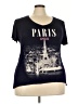 SJS Print Black Short Sleeve T-Shirt Size 3X - photo 1