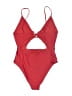 Forever 21 Solid Red One Piece Swimsuit Size XL (estimated) - photo 2