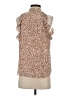 Express 100% Polyester Brown Sleeveless Blouse Size S - photo 2