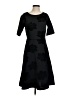 Lands' End Floral Black Casual Dress Size S - photo 1